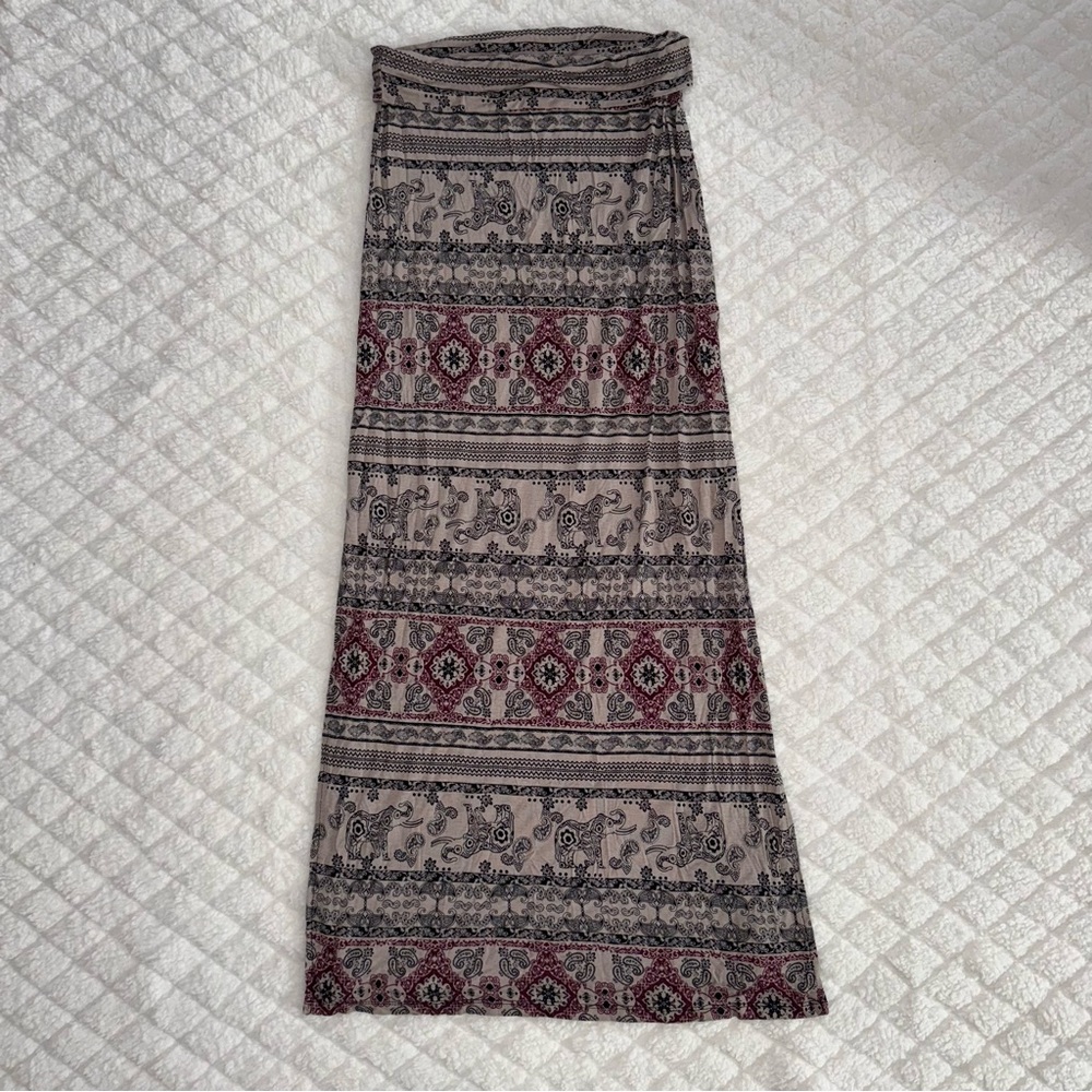 Rue 21 Long Fold-Over Skirt